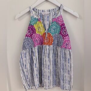 THML Embroidered Sleeveless Top